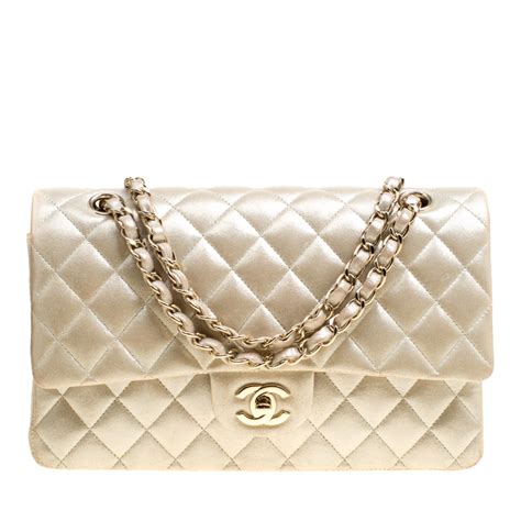 iridescent beige chanel bag|Chanel flap bags.